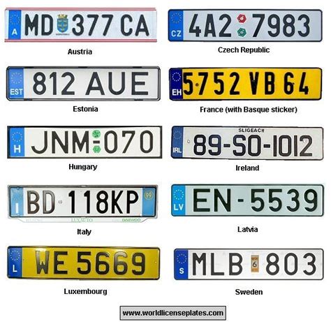 nummerbord land lv